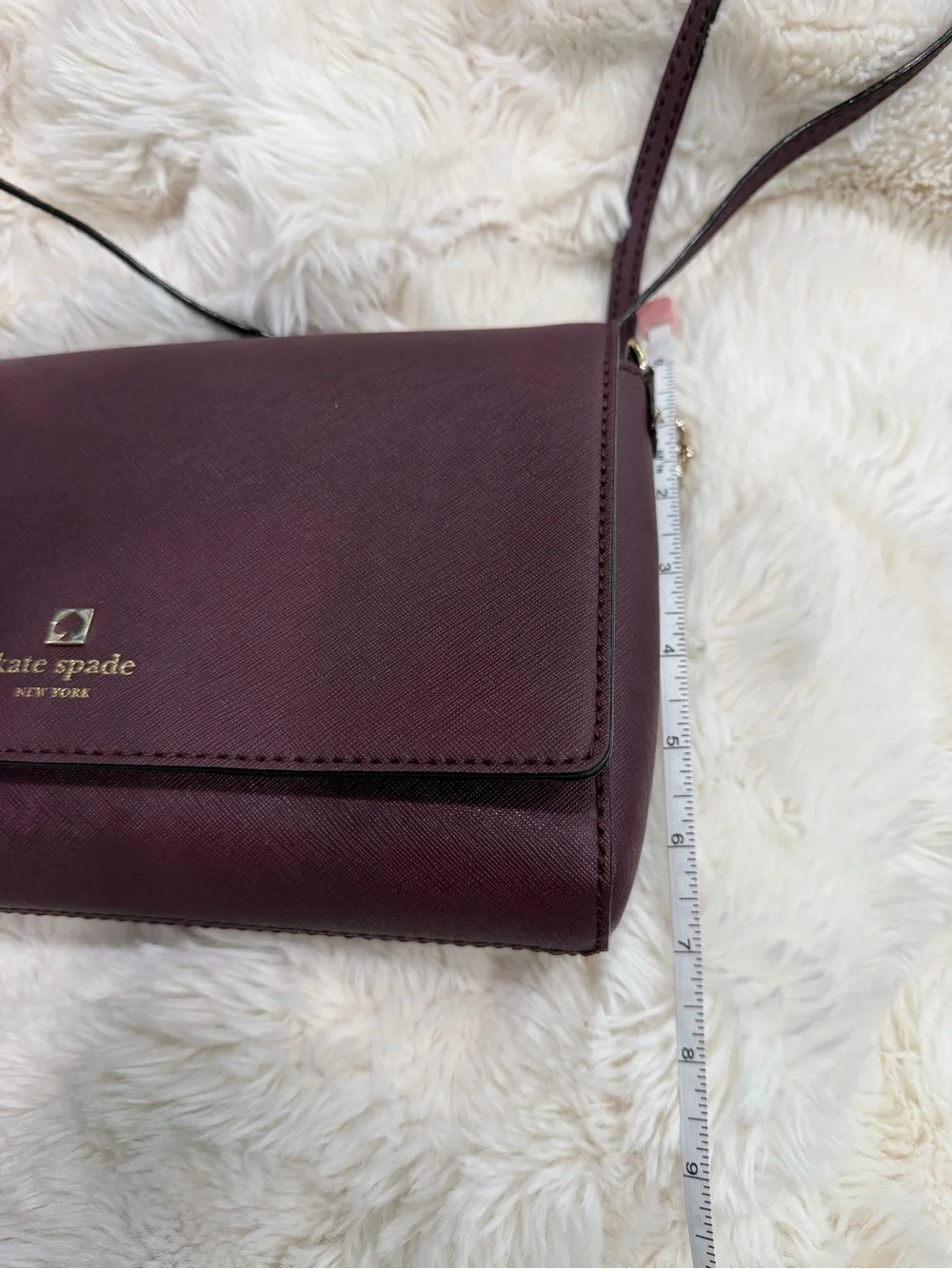 💜NWOT kate spade New York Plum Leather Crossbody Bag